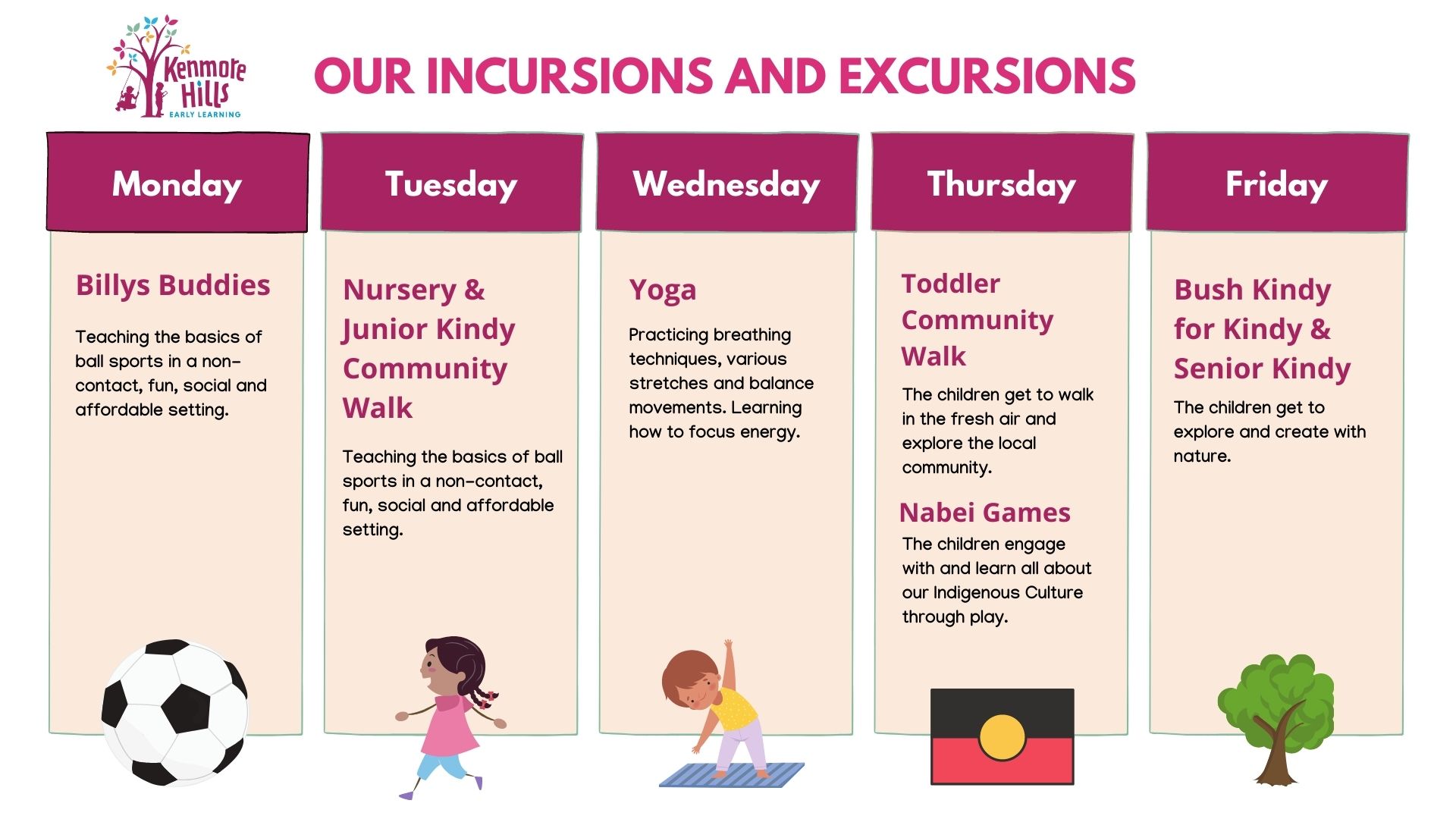 Pink and Yellow Hand Drawn Wellness Social and Emotional Learning Weekly Lesson Plan Calendar (1) Yoga child care