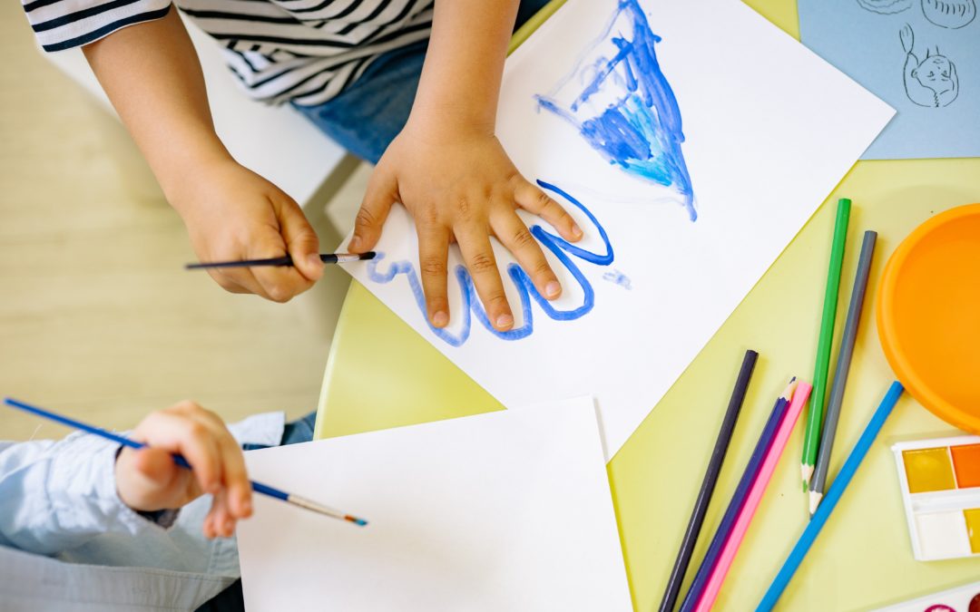 Children drawing